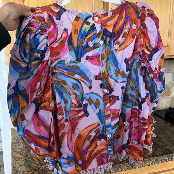 Farm Rio Puff Sleeve Top - Picture 9 of 9